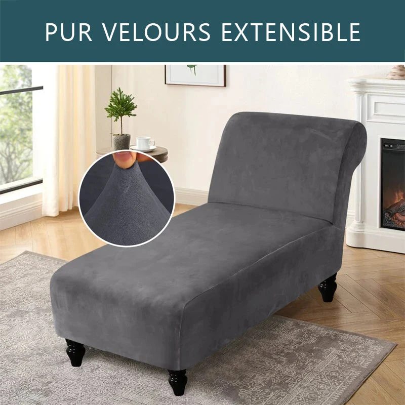 Housse pour méridienne seule pur velours Casaharmony