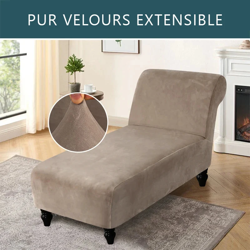Housse pour méridienne seule pur velours Casaharmony