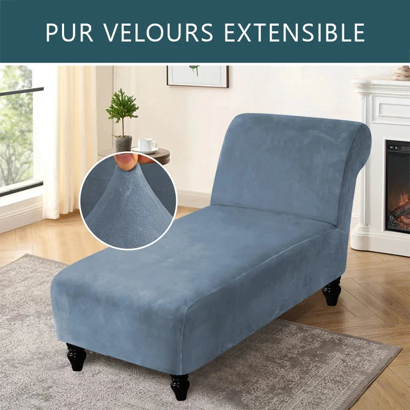 Housse pour méridienne seule pur velours Casaharmony