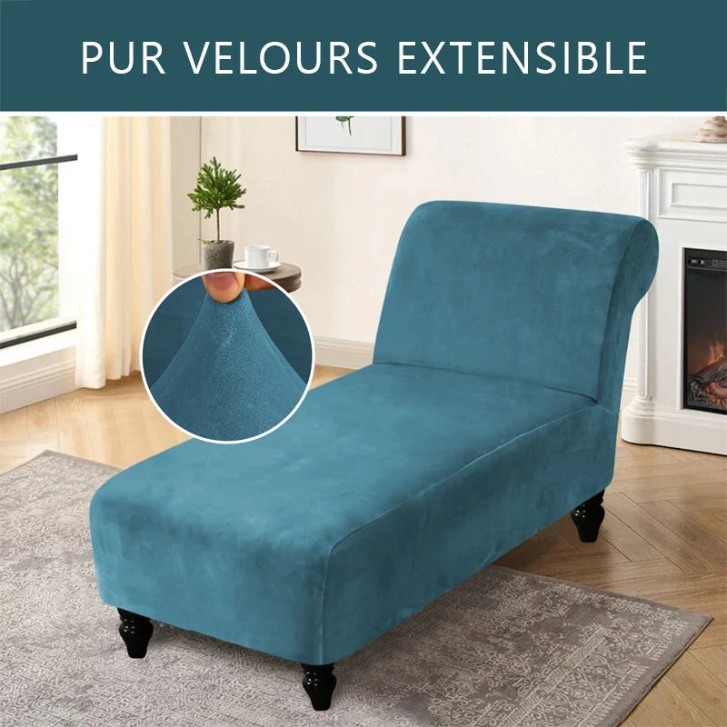 Housse pour méridienne seule pur velours Casaharmony