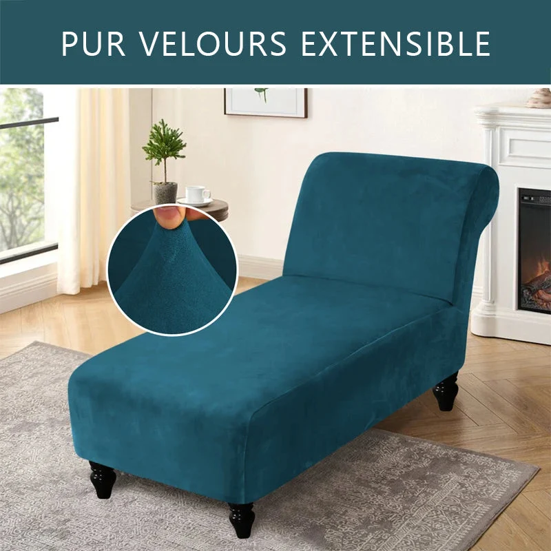 Housse pour méridienne seule pur velours Casaharmony