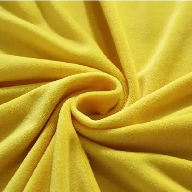 2 Housses De Coussin En Velours Jaune Extensibles 45X45cm