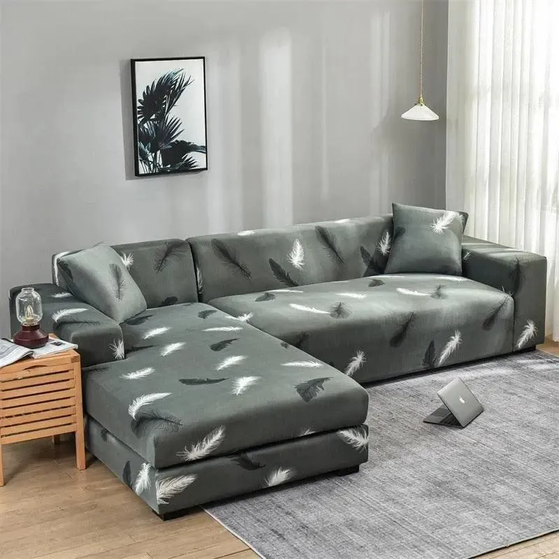 Motif Scheat - Housse de Canapé d’Angle Extensible