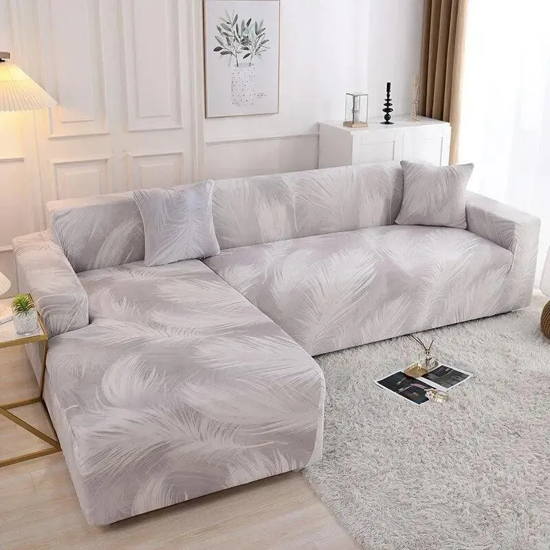 Motif Sadira - Housse de Canapé d’Angle Extensible