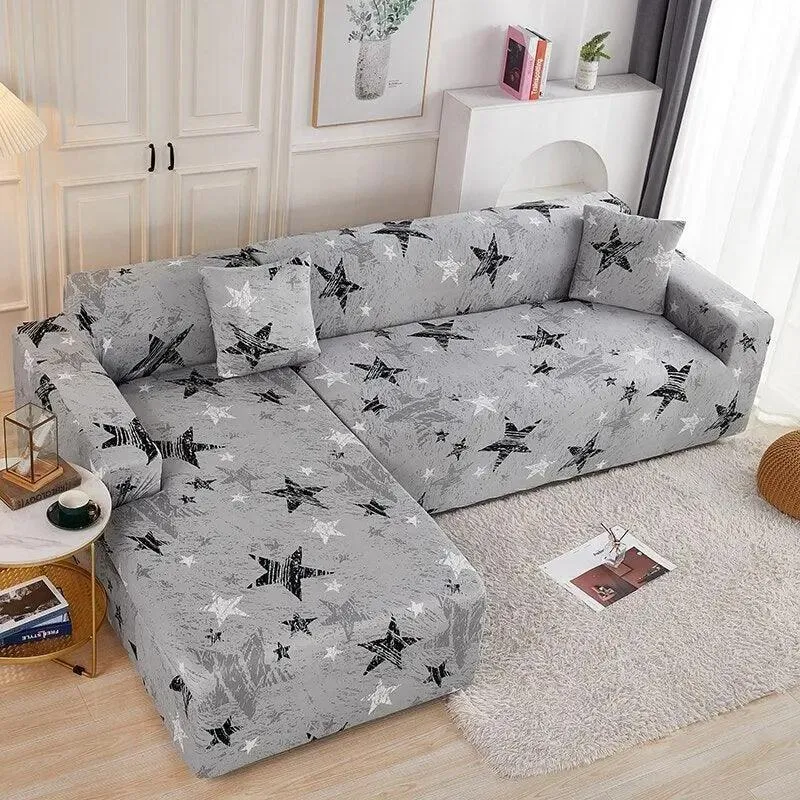 Motif Rana - Housse de Canapé d’Angle Extensible