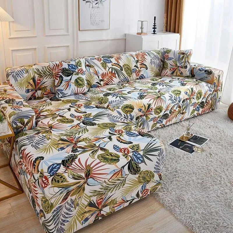Motif Pikok - Housse de Canapé d’Angle Extensible
