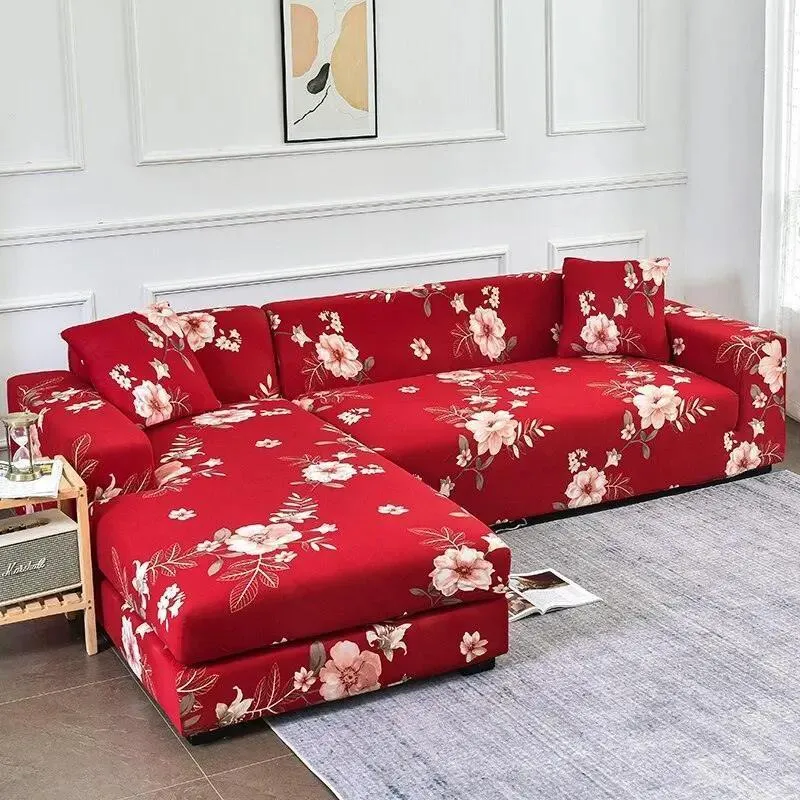 Motif Okda - Housse de Canapé d’Angle Extensible