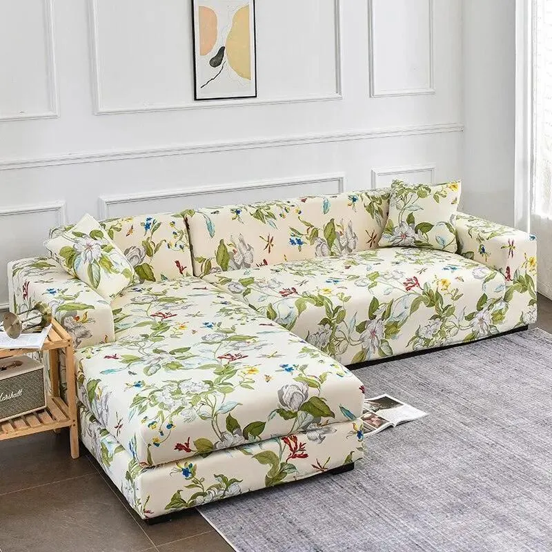 Motif Nunki - Housse de Canapé d’Angle Extensible