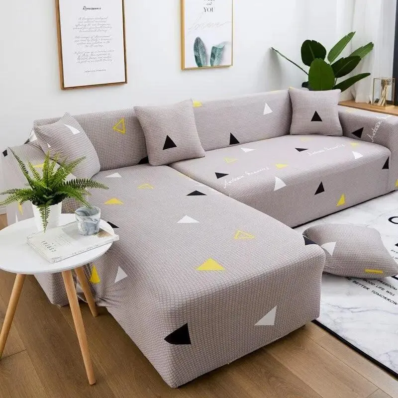 Motif Nodus - Housse de Canapé d’Angle Extensible