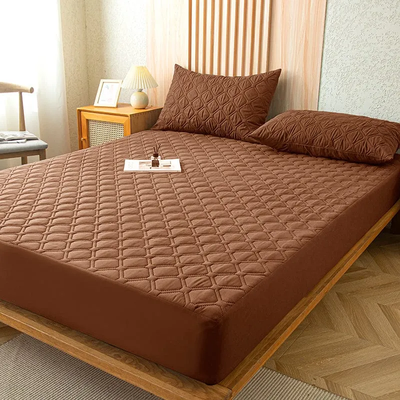 Marron - Drap housse Imperméable