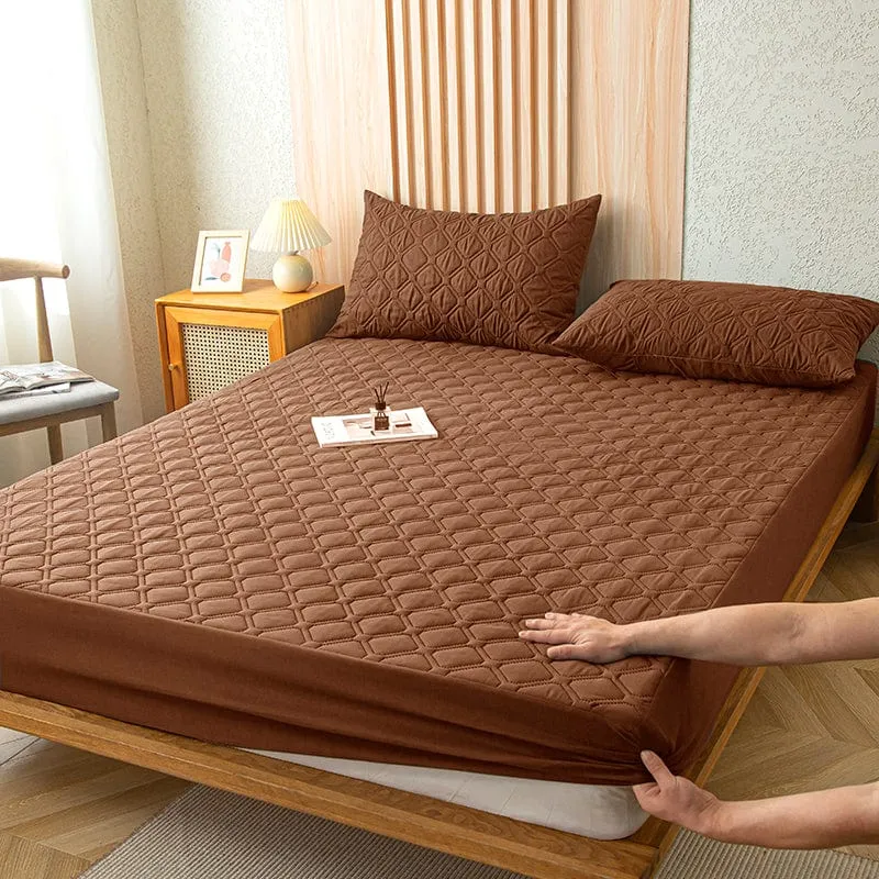 Marron - Drap housse Imperméable