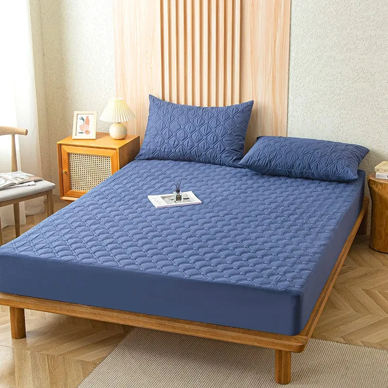 Bleu Marine - Drap housse Imperméable