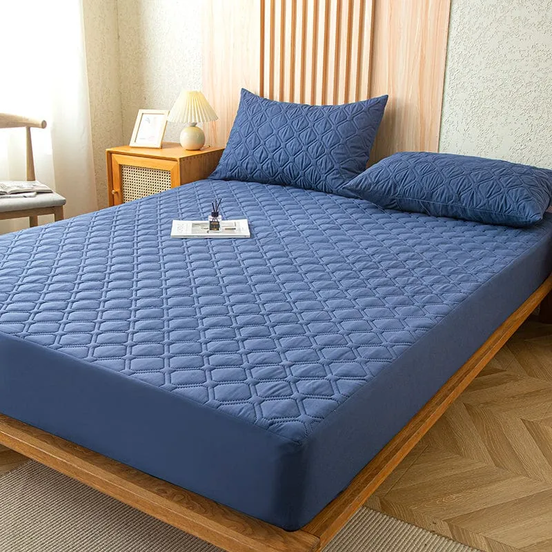 Bleu Marine - Drap housse Imperméable