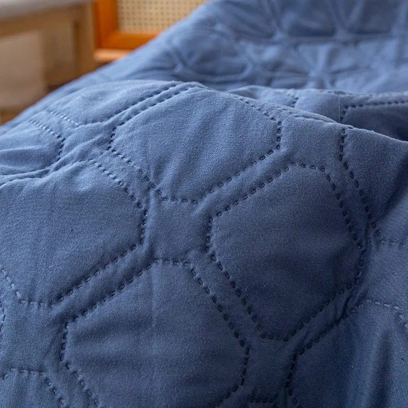 Bleu Marine - Drap housse Imperméable