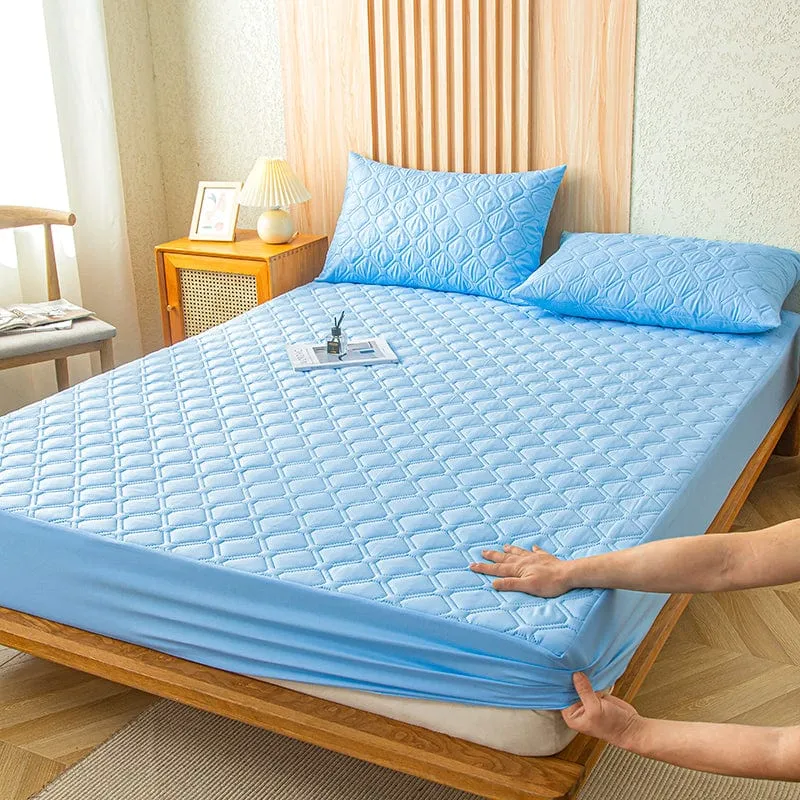 Bleu Ciel - Drap housse Imperméable