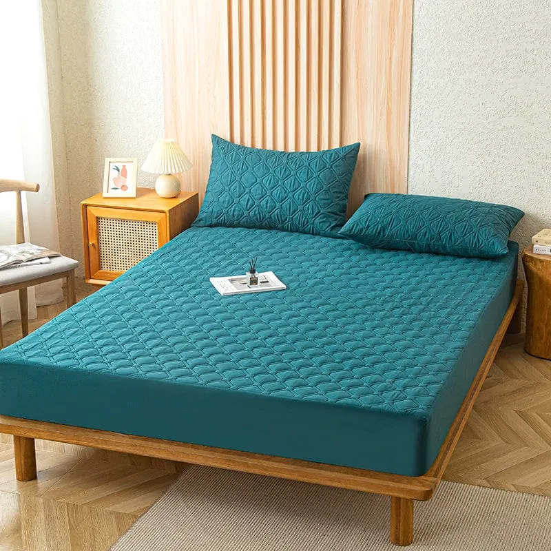 Bleu Canard - Drap housse Imperméable