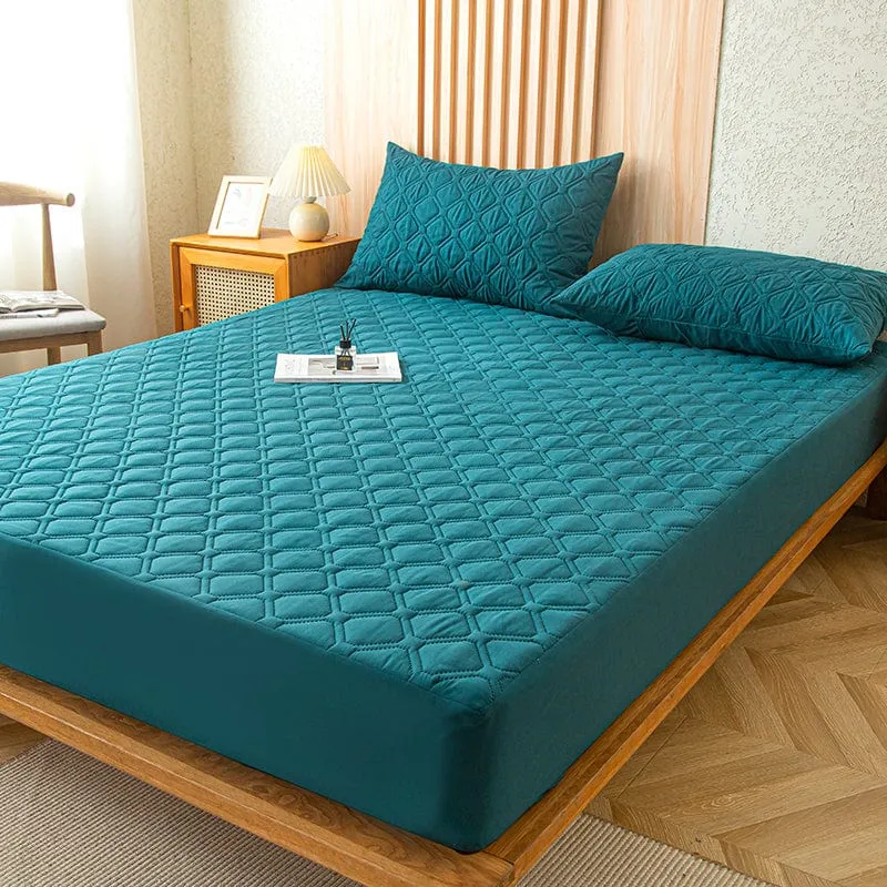 Bleu Canard - Drap housse Imperméable