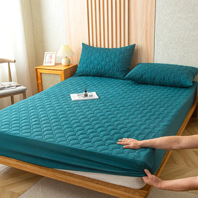 Bleu Canard - Drap housse Imperméable