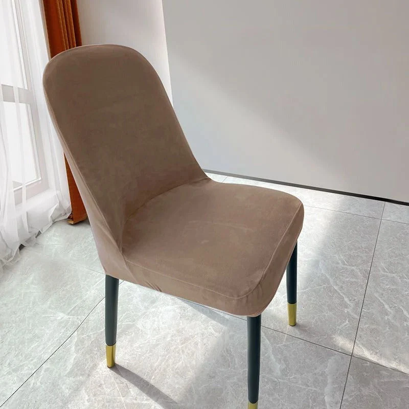 Housse de chaise incurvée extensible - Pur velours