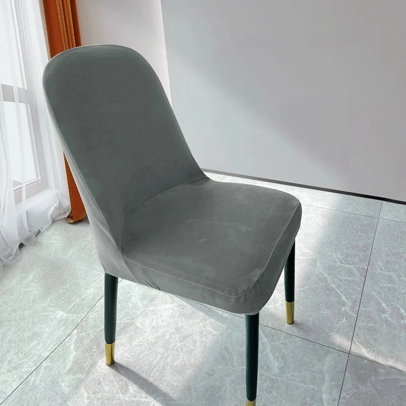 Housse de chaise incurvée extensible - Pur velours