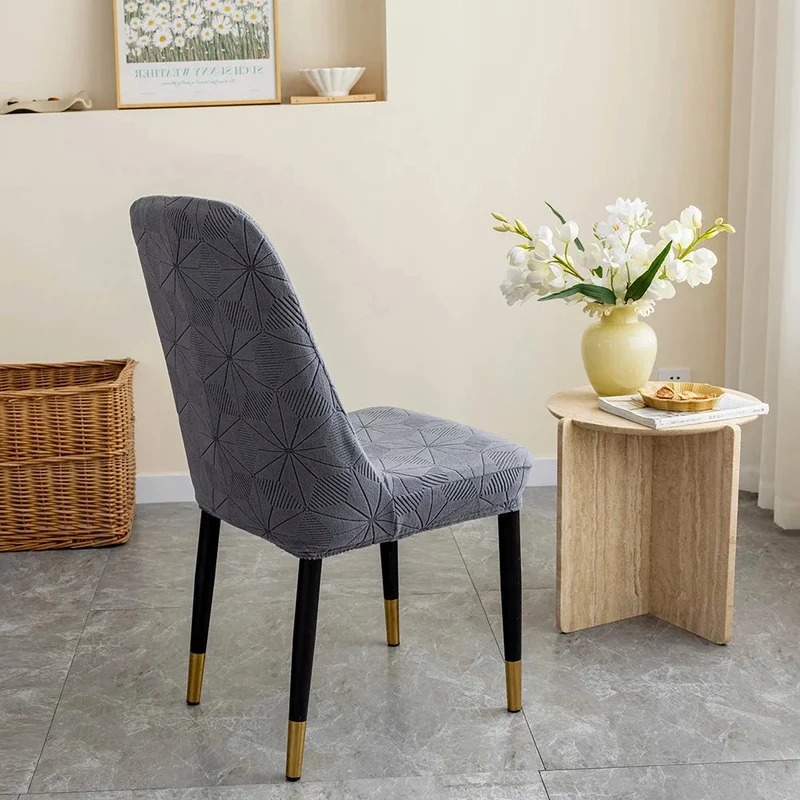 Housses de chaises incurvées extensibles en jacquard renforcé