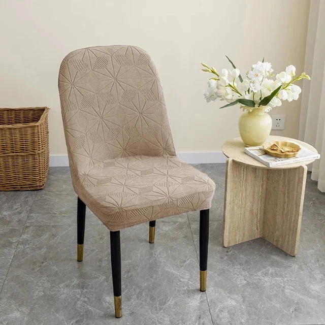Housses de chaises incurvées extensibles en jacquard renforcé
