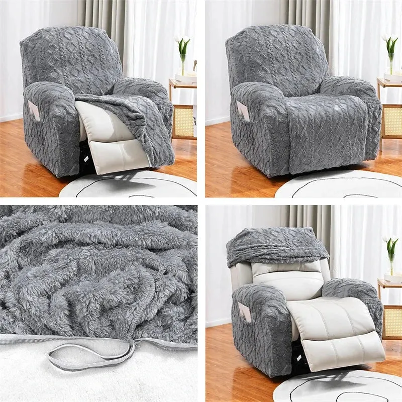 Housses pour fauteuil et canapé relax extensibles 1,2,3 places chaleur nordique - L