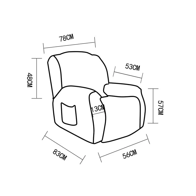 Housses pour fauteuil et canapé relax extensibles 1,2,3 places chaleur nordique - L