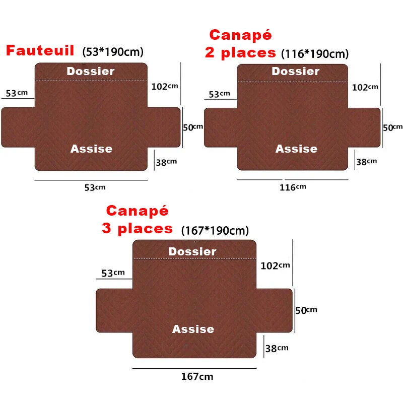 Housses de protection fauteuil relax anti griffe 1,2,3 places style nordique