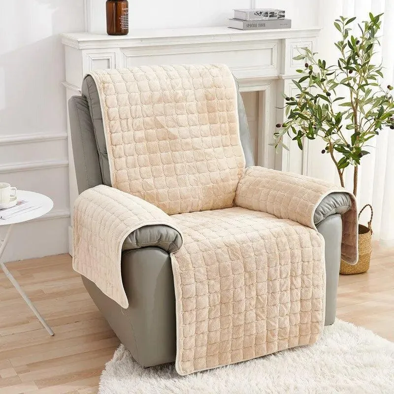 housses pour fauteuil et canapé relax électrique matelassée velours flanelle