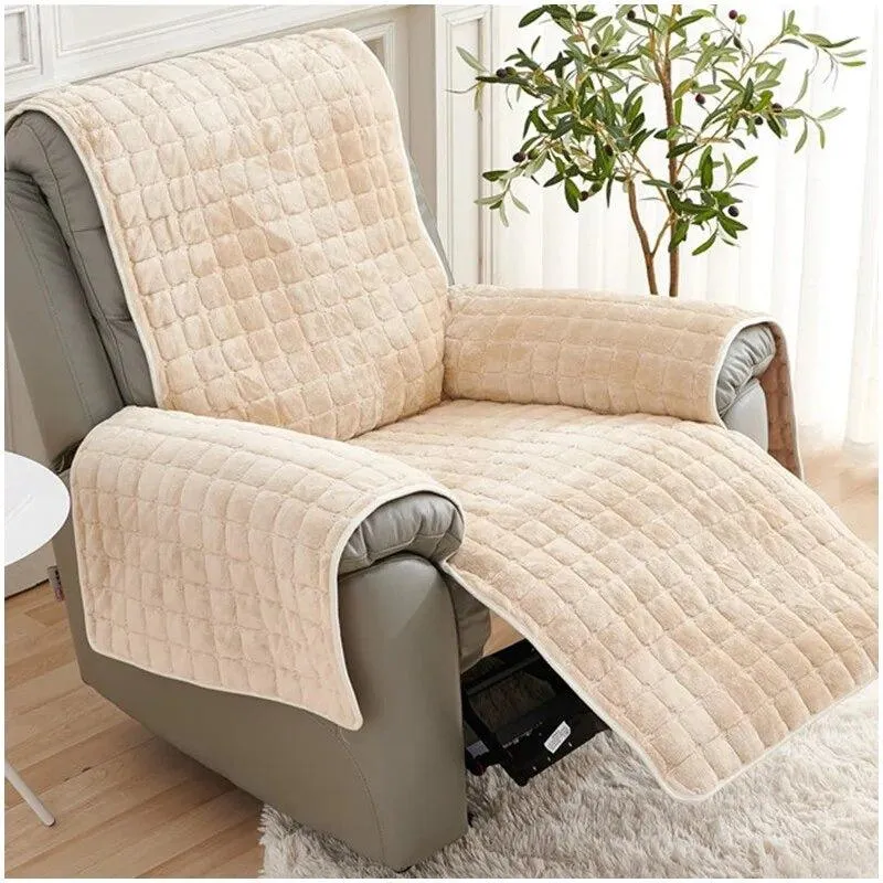 housses pour fauteuil et canapé relax électrique matelassée velours flanelle