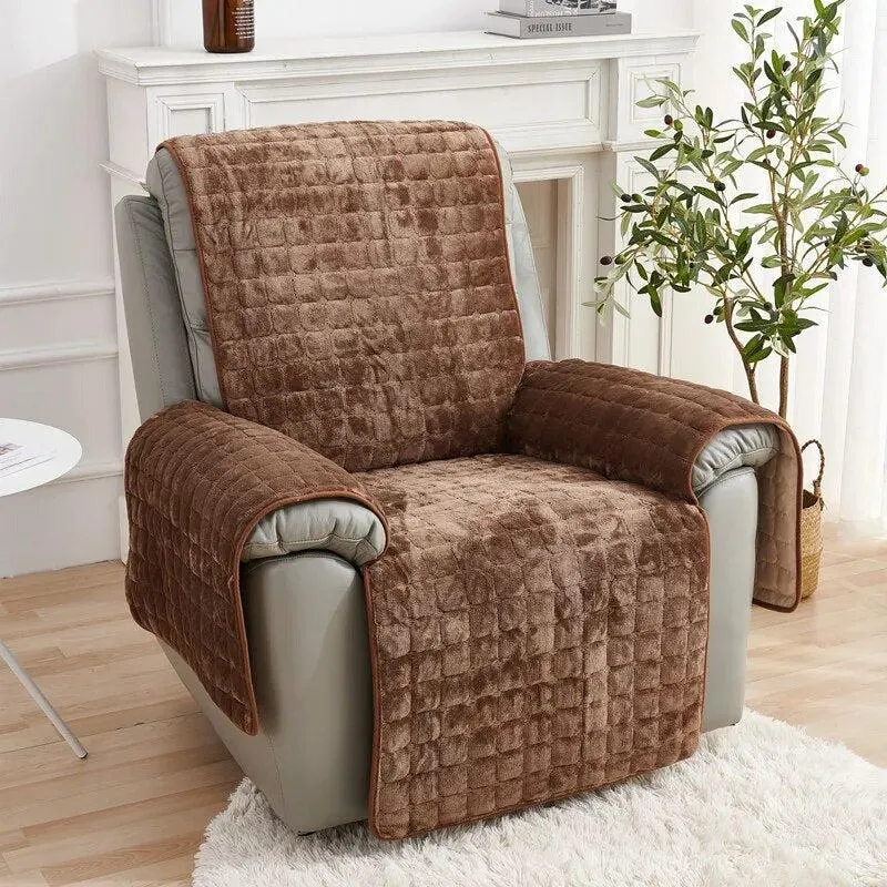 housses pour fauteuil et canapé relax électrique matelassée velours flanelle