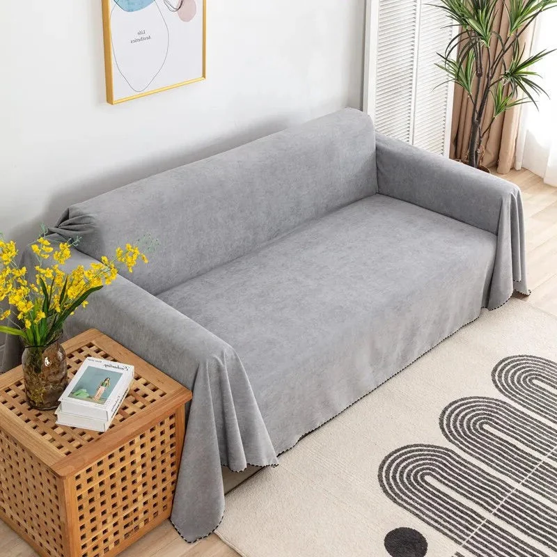 Jeté de canapé imperméable anti griffe grande taille - tissu renforcé - Largeur 180cm