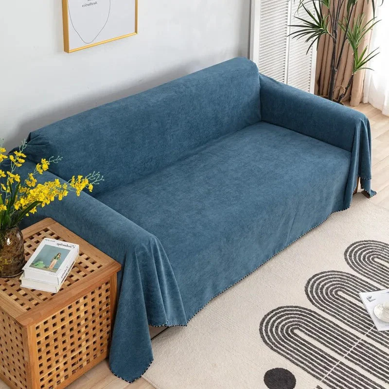 Jeté de canapé imperméable anti griffe grande taille - tissu renforcé - Largeur 180cm