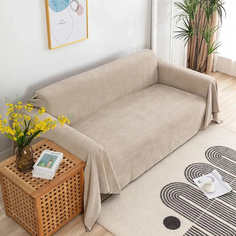 Jeté de canapé imperméable anti griffe grande taille - tissu renforcé - Largeur 180cm