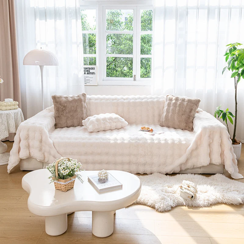 Jeté de canapé luxe grande taille "Nuage de douceur"
