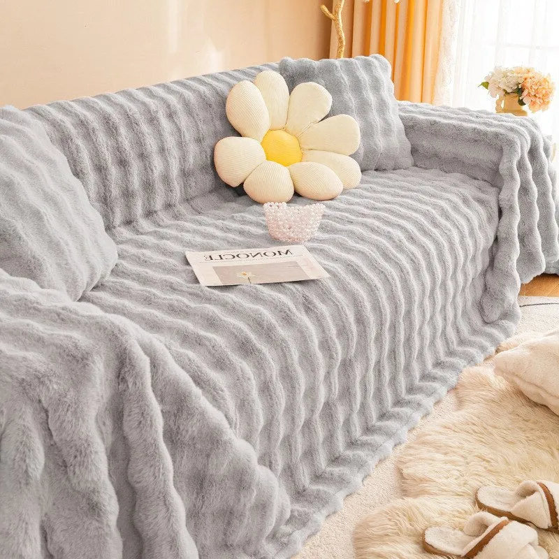 Jeté de canapé luxe grande taille "Nuage de douceur"