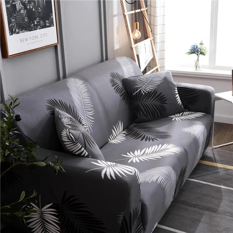 Housse de canapé d'angle extensible imprimée Casaharmony (12 motifs)