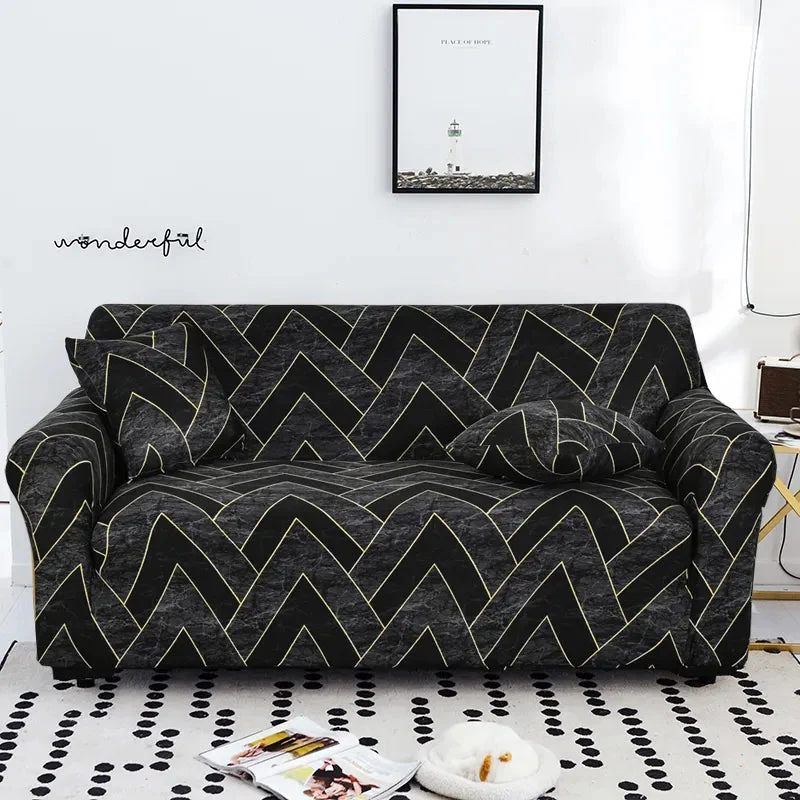 Housse de canapé d'angle extensible imprimée Casaharmony (12 motifs)