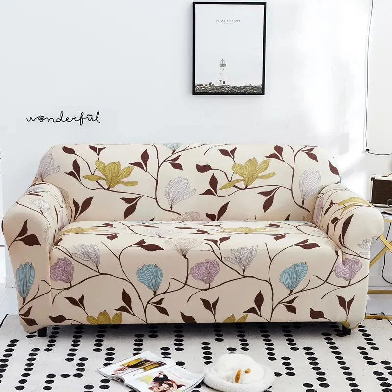 Housse de canapé d'angle extensible imprimée Casaharmony (12 motifs)