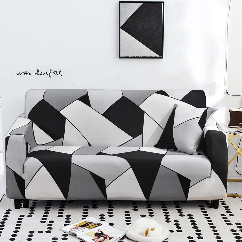 Housse de canapé d'angle extensible imprimée Casaharmony (12 motifs)
