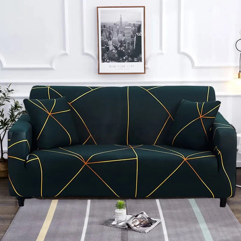 Housse de canapé d'angle extensible imprimée Casaharmony (12 motifs)