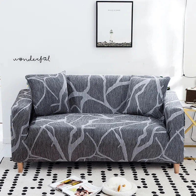 Housse de canapé d'angle extensible imprimée Casaharmony (12 motifs)