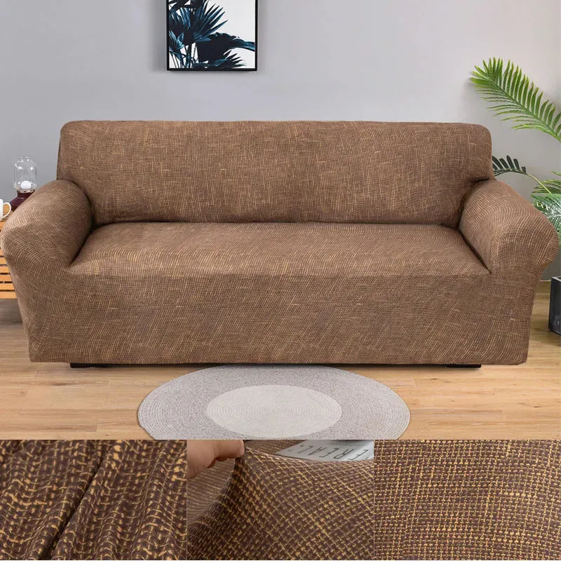 Housses de canapé extensibles couleurs unies et rayures (12 Motifs)