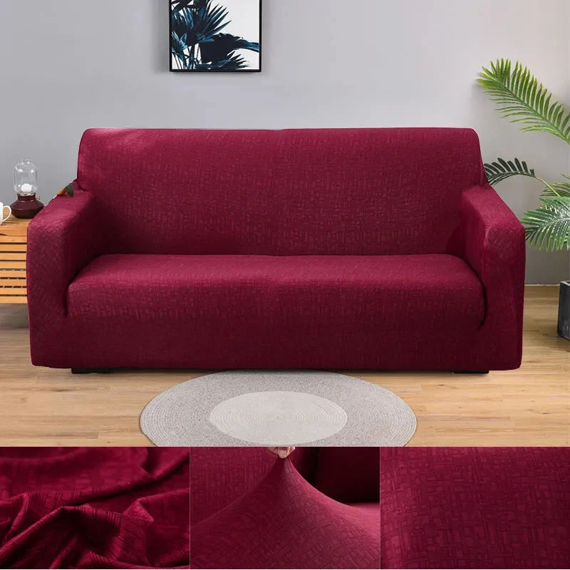 Housses de canapé extensibles couleurs unies et rayures (12 Motifs)