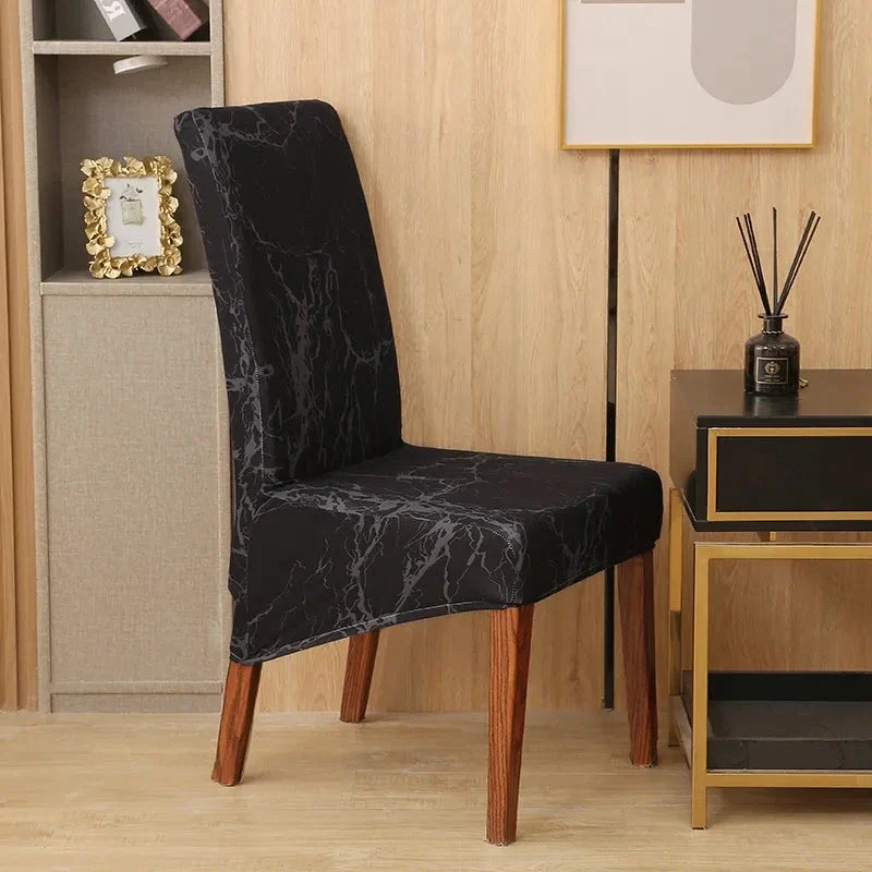 Housses de chaises hautes extensibles lycra contemporaine (8 Motifs)