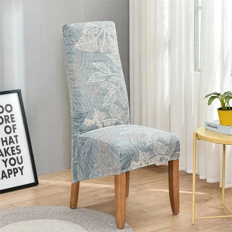 Housses de chaises hautes grand dossier en lycra cosy (10 Motifs)
