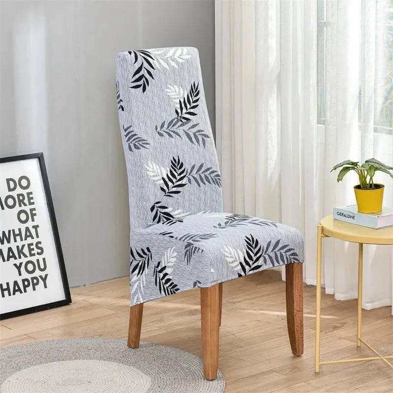 Housses de chaises hautes grand dossier en lycra cosy (10 Motifs)