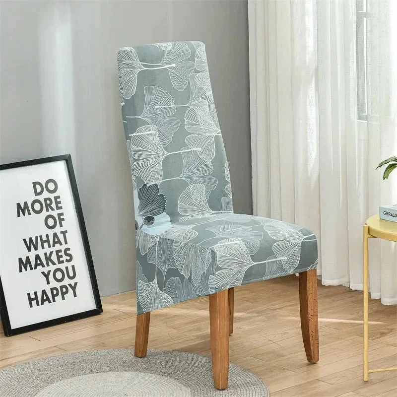 Housses de chaises hautes grand dossier en lycra cosy (10 Motifs)