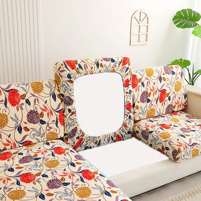 Housse de coussin de canapé et fauteuil extensible imprimées 8 motifs